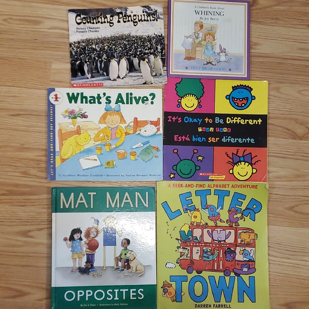 Children's 6pc Educational Book Set